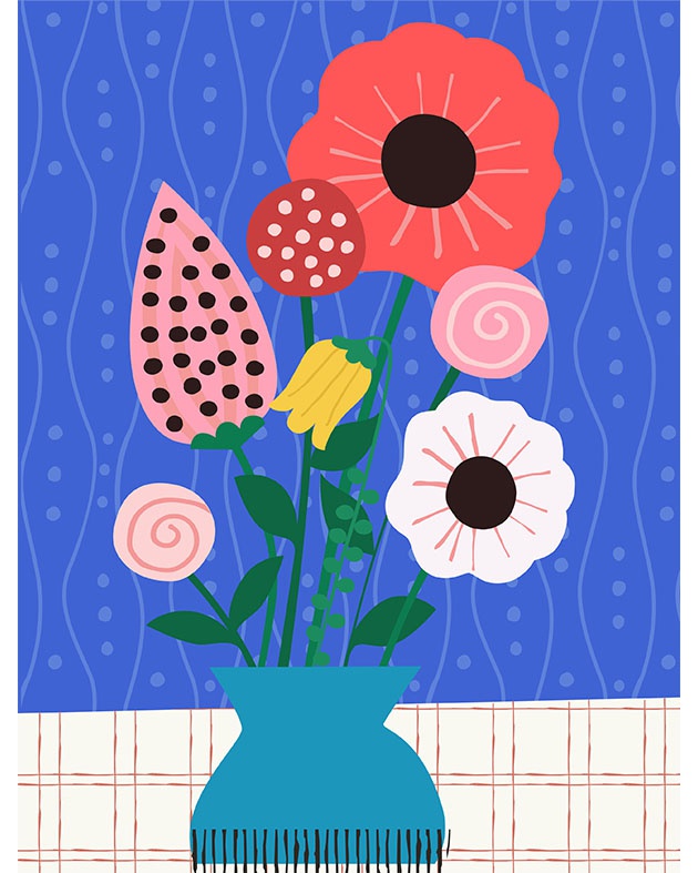 illustration sophie ledesma fleurs bouquet.jpg - Sophie LEDESMA | Virginie